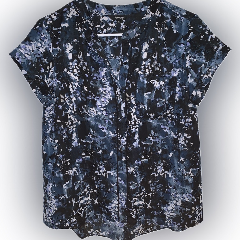 Simple Vera Wang multi color top Size PS   Pre-owned